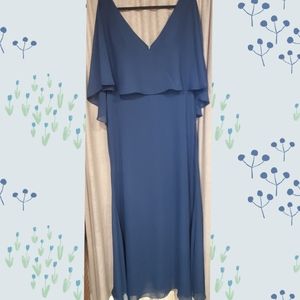 JJ's House formal full dress navy blue Vneck sz 16